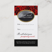 Visitekaartjes van Classy Salon en Spa Afsprakenkaartje (Achterkant)