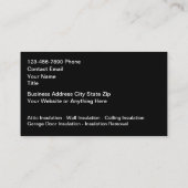 Visitekaartjes van contactpersonen voor isolatiedi (Achterkant)