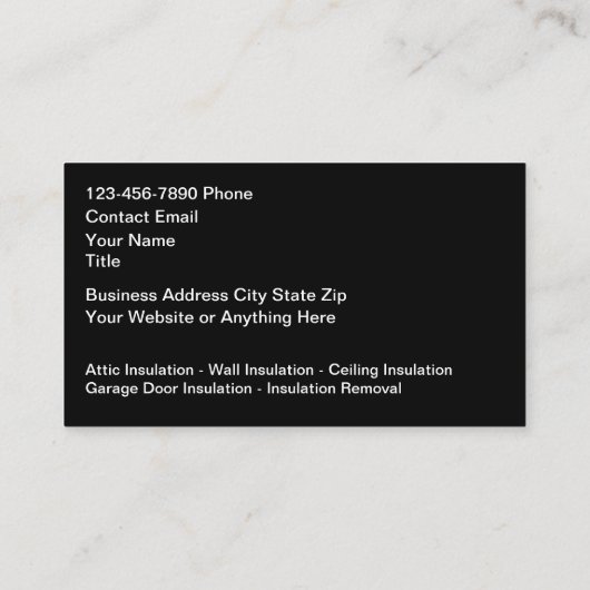 Visitekaartjes van contactpersonen voor isolatiedi (Achterkant)