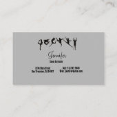 Visitekaartjes van Cool Dance Instructor (Achterkant)