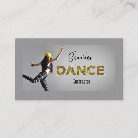 Visitekaartjes van Cool Dance Instructor (Voorkant)