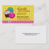 Visitekaartjes van Cute Cake Pop (Voorkant / Achterkant)