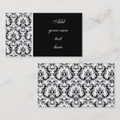 Visitekaartjes van Damask Wedding Planner (Voorkant / Achterkant)