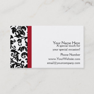 Visitekaartjes van Damask Wedding Planner