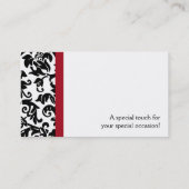 Visitekaartjes van Damask Wedding Planner (Achterkant)
