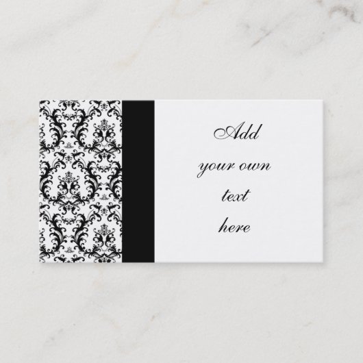 Visitekaartjes van Damask Wedding Planner (Voorkant)