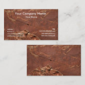 Visitekaartjes van de aardtextuur (Voorkant / Achterkant)