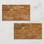 Visitekaartjes van de aardtextuur (Voorkant / Achterkant)