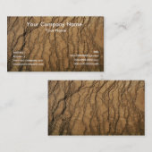 Visitekaartjes van de aardtextuur (Voorkant / Achterkant)