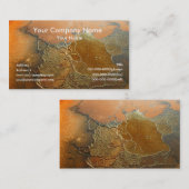 Visitekaartjes van de aardtextuur (Voorkant / Achterkant)