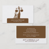 Visitekaartjes van de advocaat (Voorkant / Achterkant)