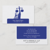 Visitekaartjes van de advocaat (Voorkant / Achterkant)