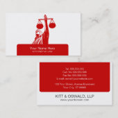 Visitekaartjes van de advocatenwet (Voorkant / Achterkant)