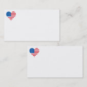 Visitekaartjes van de Amerikaanse vlag (Voorkant / Achterkant)
