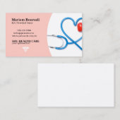 visitekaartjes van de arts-verpleegkundige (Voorkant / Achterkant)