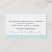 Visitekaartjes van de baby boutique baby (Achterkant)