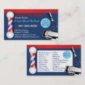 Visitekaartjes van de Barberkraan (Voorkant / Achterkant)