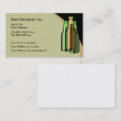 Visitekaartjes van de bieerverdeler (Voorkant / Achterkant)