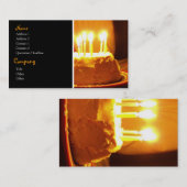 Visitekaartjes van de Birthday Cake (Voorkant / Achterkant)
