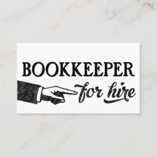 Visitekaartjes van de boekhouder - Koel Vintage