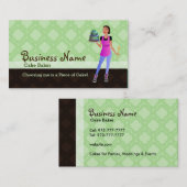 Visitekaartjes van de Cake Baker (Voorkant / Achterkant)