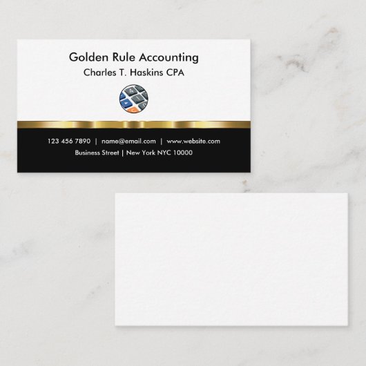 Visitekaartjes van de CPA van de Klasse (Voorkant / Achterkant)