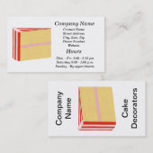 Visitekaartjes van de decorator van de sluiting -  (Voorkant / Achterkant)