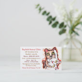 Visitekaartjes van de dierenarts/Cat Lover (Staand voorkant)