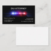 VISITEKAARTJES van de DUI Attorney (Voorkant / Achterkant)