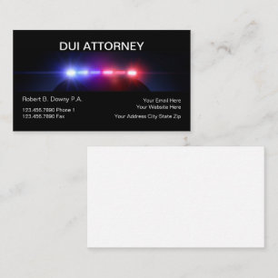 VISITEKAARTJES van de DUI Attorney