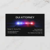 VISITEKAARTJES van de DUI Attorney (Voorkant)