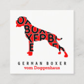 Visitekaartjes van de Duitse Boxer (Voorkant)