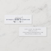 Visitekaartjes van de Food Truck Mini (Voorkant / Achterkant)