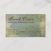 Visitekaartjes van de Franse Kroonstijl  (Achterkant)