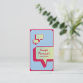 Visitekaartjes van de gebeurtenisplanner van lucht (Staand voorkant)