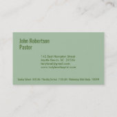 Visitekaartjes van de Groene Kerk (Achterkant)