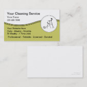 Visitekaartjes van de huisbewaarder (Voorkant / Achterkant)