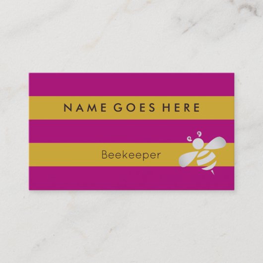 visitekaartjes van de imkerij (Voorkant)