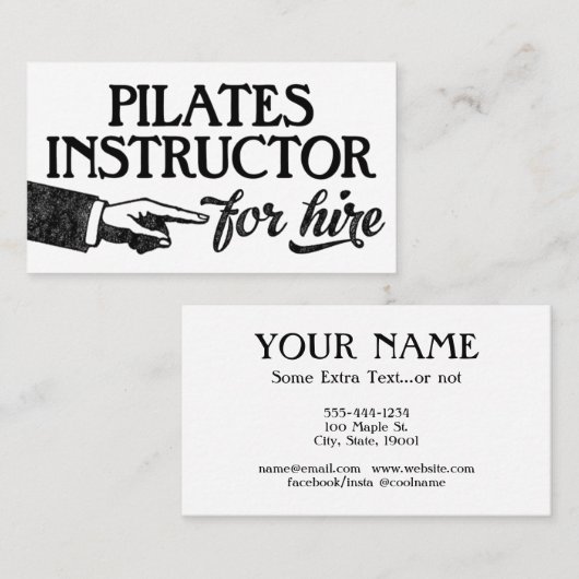 Visitekaartjes van de instructeur piloten - Koel V (Voorkant / Achterkant)