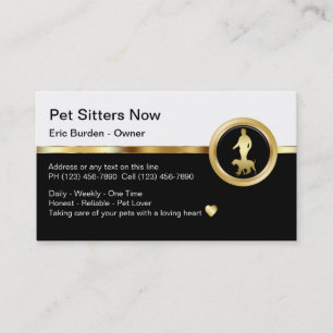 Visitekaartjes van de Kassy Pet Sitter