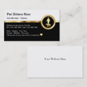 Visitekaartjes van de Kassy Pet Sitter (Voorkant / Achterkant)