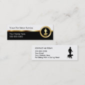 Visitekaartjes van de Kassy Pet Sitter (Voorkant / Achterkant)