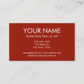 Visitekaartjes van de koe - Hereford Boerderij Ani (Achterkant)