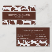 Visitekaartjes van de koeienhuid (Voorkant / Achterkant)