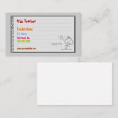 Visitekaartjes van de leerkracht (Voorkant / Achterkant)