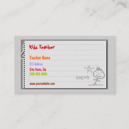 Visitekaartjes van de leerkracht