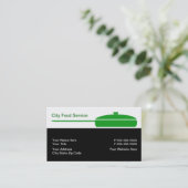 Visitekaartjes van de levensmiddelendienst (Staand voorkant)