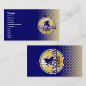 Visitekaartjes van de libertariële partij (Voorkant / Achterkant)