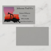 Visitekaartjes van de olie- en gasindustrie Louisa (Voorkant / Achterkant)