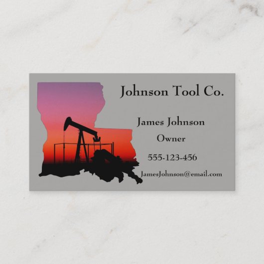 Visitekaartjes van de olie- en gasindustrie Louisa (Voorkant)